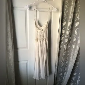 Zara Elegant Lace Trim midi Dress women size S thumbnail 7