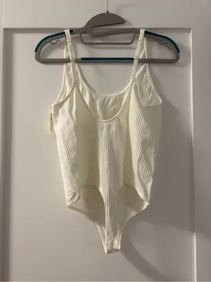 NWT Aerie Superchill Seamless Rib Scoop Bodysuit thumbnail 8