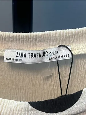 Zara Trafaluc beige sleeveless dress black polka dots and shoulder pads thumbnail 8