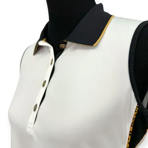 Greg Norman | Medium | ML75 Leopard Accent Play DRY Sleeveless Polo Golf Shirt thumbnail 2