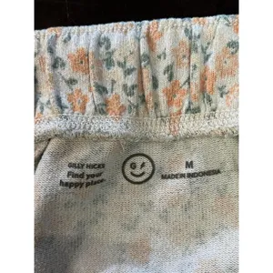 Gilly Hicks Pajama Pants Womens Medium White Floral Jersey Lounge Sleep Cozy thumbnail 8