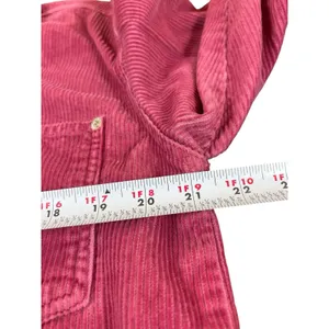 VTG Denim & Co Pink Corduroy Jacket Shacket S Zip Front Utility Workwear thumbnail 7