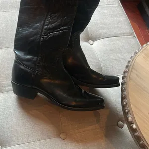 FRYE True Vintage Black Label | Original Black Billy Pull On Deco Stitch Boots thumbnail 5