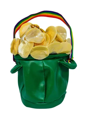 Pot Of Gold St. Patricks Day Mini Handbag Rainbow Bag Leprechaun Costume Handbag thumbnail 1