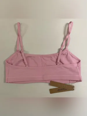 Skims Cotton Jersey Scooped Bralette Halite Pink Seamless Crop Bralette Size S thumbnail 4
