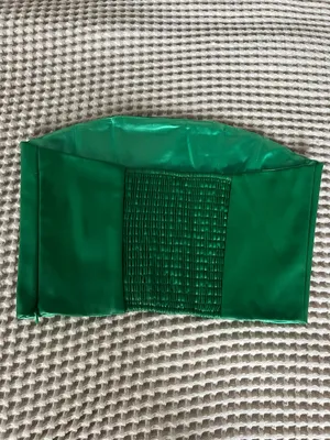 SHEIN Green Strapless Corset Crop Top thumbnail 2