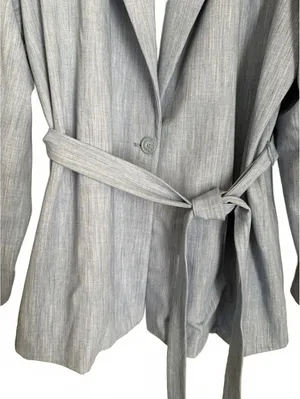 Nine West Women's Blazer Jacket Size XXL Blue Classic City Chic Office Work thumbnail 6