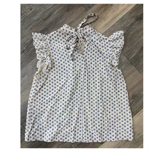 Voy Large Polka Dot Ruffle Blouse Cottagecore Prairie Dainty Feminine Top thumbnail 2