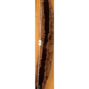 Vintage Mink Fur Collar Stole Brown Real Fur Wrap Detachable Coat Collar Glam thumbnail 6
