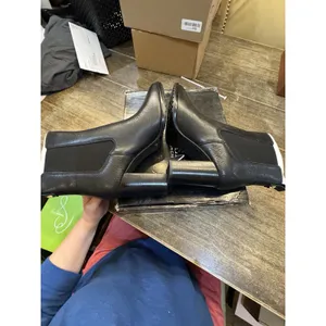 Lauren Ralph Lauren Mylah Tumbled Leather Bootie Black Size 10B thumbnail 6