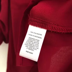 Express Portofino Office Work Blouse Shirt Small Red thumbnail 4