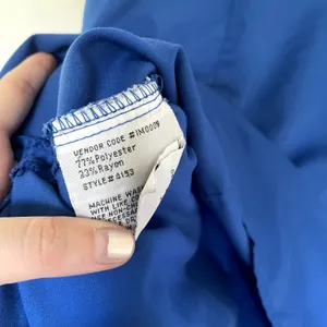 Grey's Anatomy by Barco blue scrubs set workwear pockets women's size medium thumbnail 8