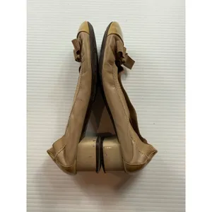 Salvatore Ferragamo Beige Leather Vara Bow Block Heel Pumps Made‎ in Italy sze 6 thumbnail 5