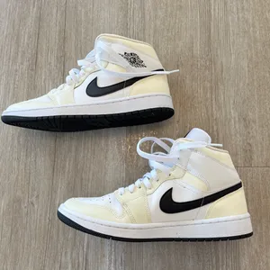 Womens Nike BQ6472-121 Jordan 1 Mid Coconut Milk Sneakers - 10 thumbnail 6