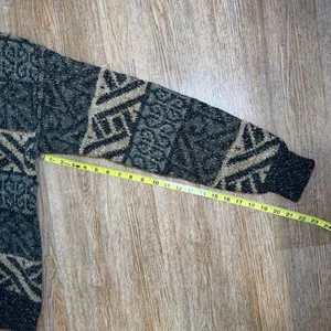 Peter England Sweater Mens Medium M Geometric Aztec Grandpa 90s Wool Blend VTG thumbnail 6