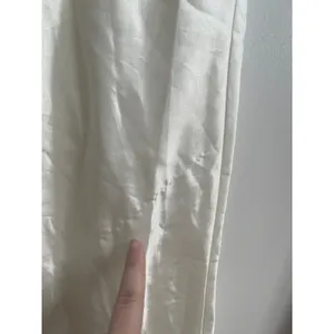 Vintage 90s Ivory Satin Bridal Peignoir Set Robe & Slip Floral Lace Pearl S thumbnail 7
