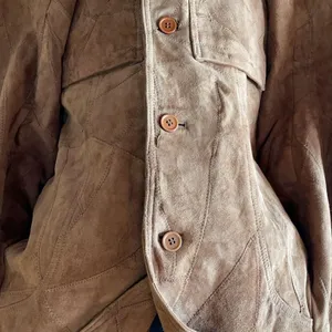 JUICY LUCY Tan/Brown Leather Suede Jacket Size M thumbnail 2