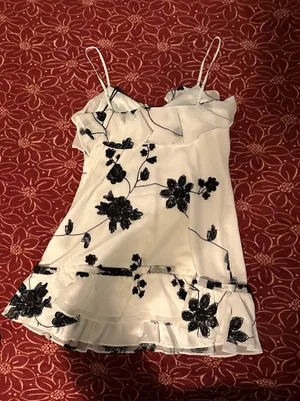 House of Harlow 1960 x REVOLVE White Black Floral Ruffle Dress S thumbnail 3