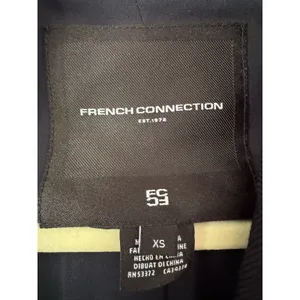 NWT French Connection Oversized Navy Blue Blazer Gold Buttons Size XS thumbnail 10