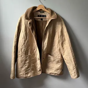 Barbour Quilted Jacket – Cream/Tan thumbnail 3