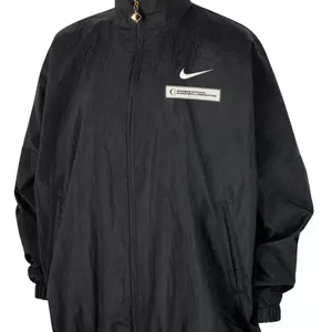 Nike Women's WNBA Black Essential Oversized Woven Full-Zip Jacket Large L $120 thumbnail 2