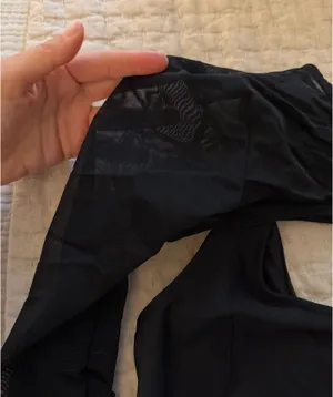 Old Navy Active Black active tank with mesh longsleeve thumbnail 3
