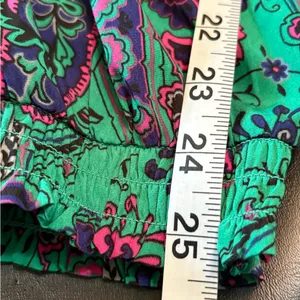 Aerie Paisley Jogger style Pants in Green and Pink size M thumbnail 14