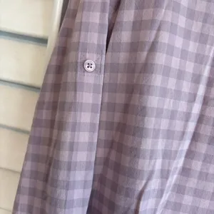Chico’s Lavender Plaid Floral Button Down Shirt Size‎ 0 (4/6) thumbnail 5