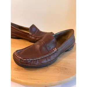 Anne Klein Brown Genuine Leather Classic Slip on Loafer Shoe Size 8.5 thumbnail 11