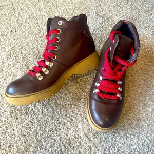 Brown Faux Leather Ankle Booties thumbnail 2