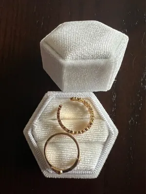 10k Gold Plated (2) in a Set Toe Rings NWT thumbnail 3