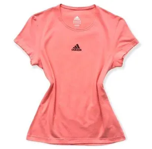🔃Adidas Logo Pink Short Sleeve Shirt thumbnail 1