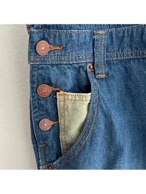 $128 We the Free Free people Carpenter Patched Dungarees jean overalls S thumbnail 8