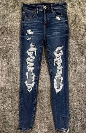 American Eagle High Rise Jeggings Sz 2 thumbnail 2