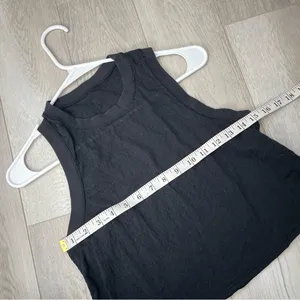 Lululemon Crop Tank all yours animal print light womens Black (small) casual thumbnail 2