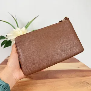 NWT Coach Double Zip Wallet In Signature Canvas With Floral‎ Print thumbnail 3