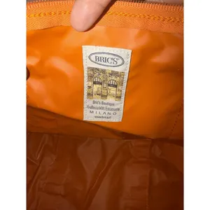 BRIC'S $210 Large‎ X Travel Deluxe Weekender Duffle Bag Orange Nylon Leather 22" thumbnail 11