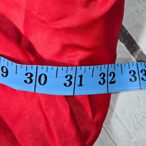 Lulus Regal Cutie Red Satin Square Neck Bubble-Hem Mini Dress M NWT thumbnail 11