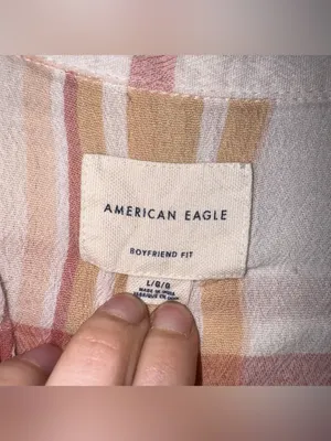 american eagle lightweight flannel shirt thumbnail 2