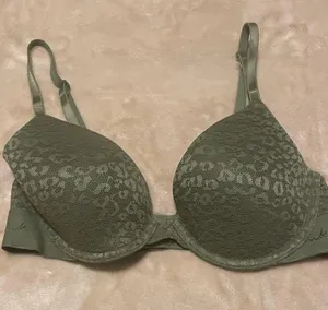 PINK Victoria's Secret Green Bra thumbnail 1