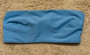 Aerie Blue tube swimsuit top. Size medium. No cups thumbnail 1