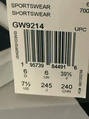 adidas White and Black Women's Athletic Sneakers thumbnail 6