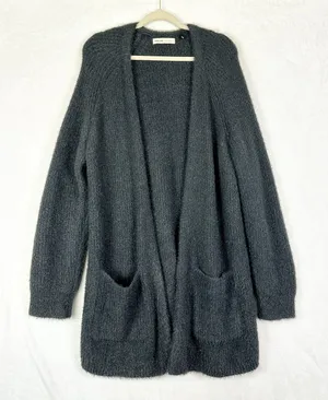 Anthropologie Sleeping On Snow Simone Open Front Cardigan Size XL Wool Alpaca thumbnail 1