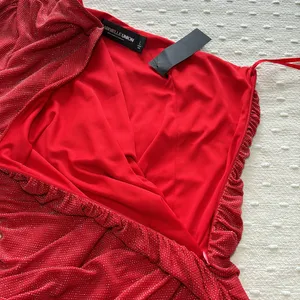 Gabrielle Union New York&Company x FASHION TO‎ FIGURE Red One Shoulder Dress L thumbnail 13