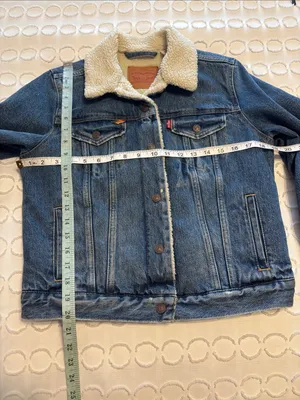 Levi's Sherpa Trucker Denim Jacket Blue Size Small thumbnail 14