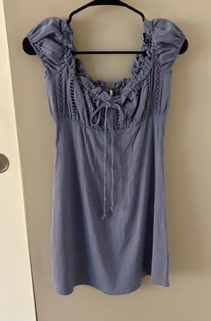 Free People Imogene Mini Dress in Blue Size Women’s 2 - XS thumbnail 1