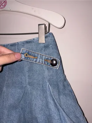 Finesse Y2K Light Blue Denim Mini Skirt Size XS thumbnail 3