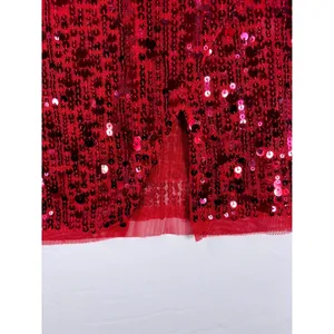 Intimately Free People Red Sequin Mini Slip Dress Square Neck Sz L OB1533256 NWT thumbnail 8