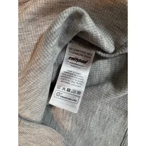 Edikted Basic Gray Melange Ribbed Thermal Raglan Long Sleeve Top thumbnail 5