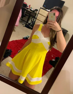 Yellow Colorblock Dress thumbnail 7